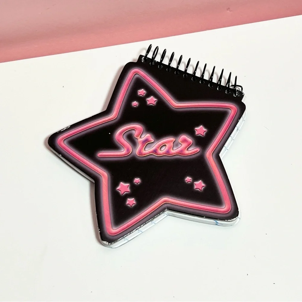 Vintage Y2K 2000s mcbling star notebook